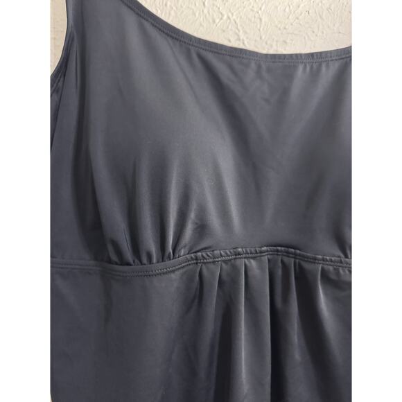 Swimsuits For All Black Tankini Top Size 18 - Picture 2 of 7